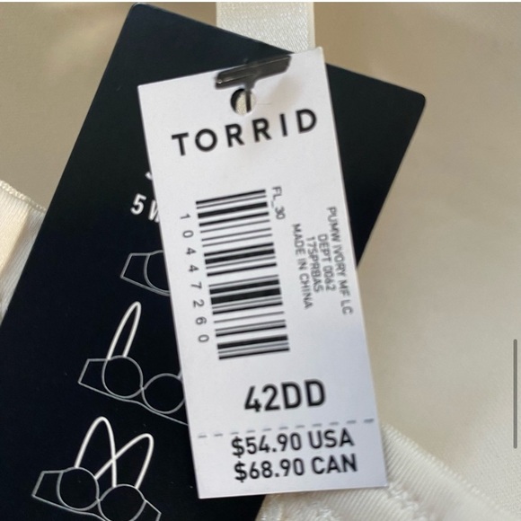 Torrid Cream Convertible Bra - Picture 9 of 9